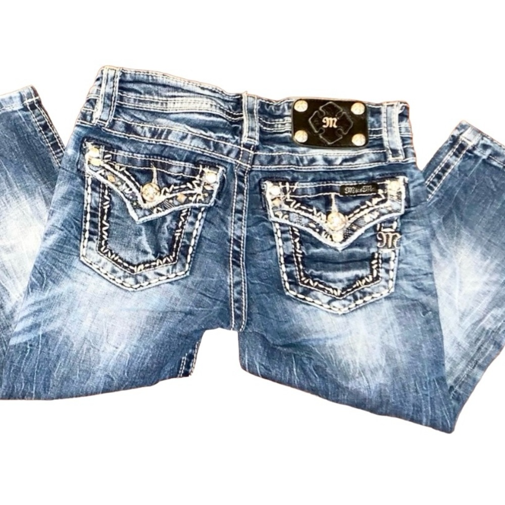 MISS ME GIRLS Jeans Capri size 12 - Picture 3 of 11